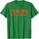 Tampa Bay Florida Retro Vintage Weathered Stripe Throwback T-Shirt - T-Shirt | Irish Green