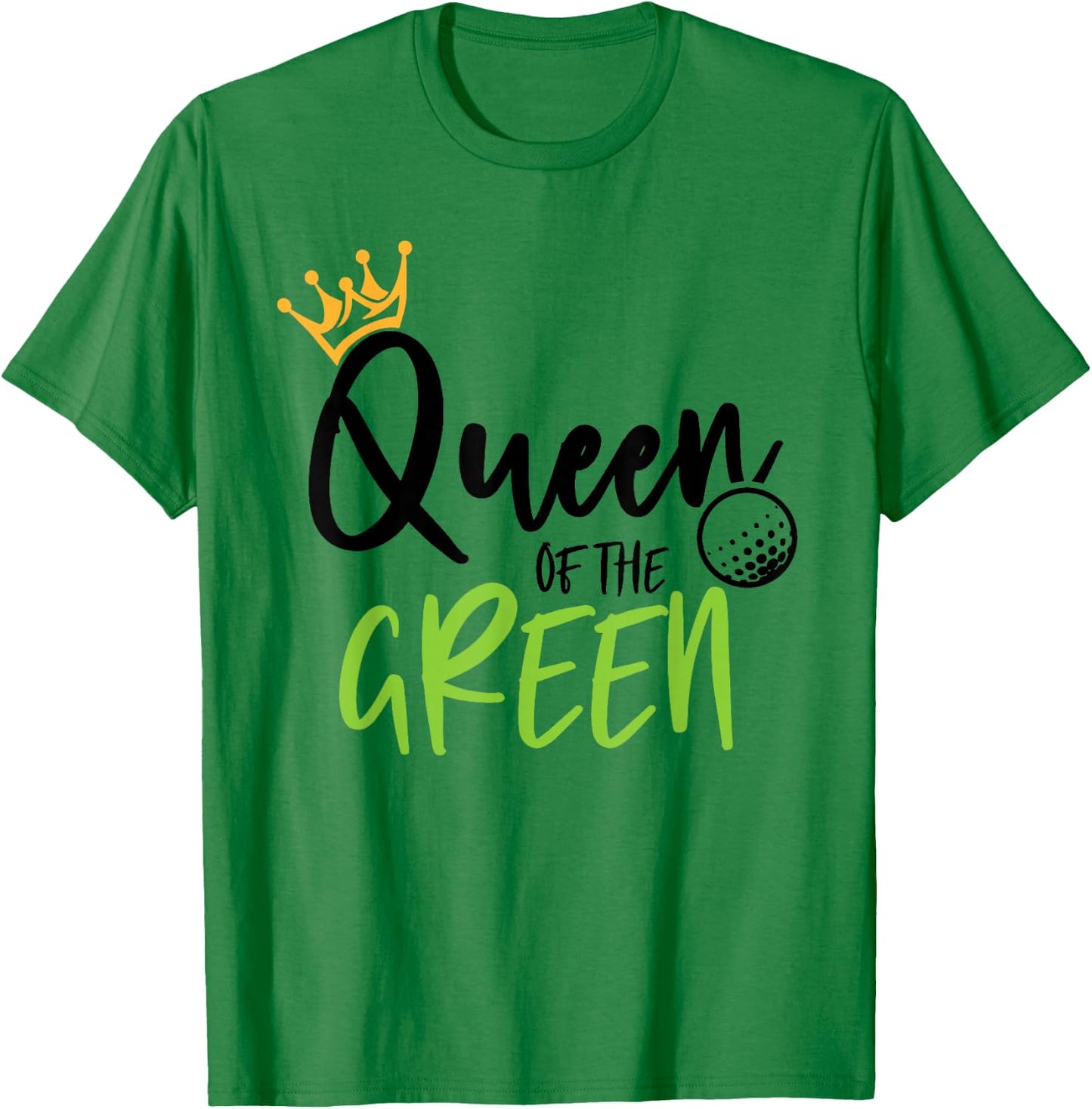 Queen Of The Green Golf Christmas Matching Women Golfer T-Shirt - T-Shirt | Irish Green