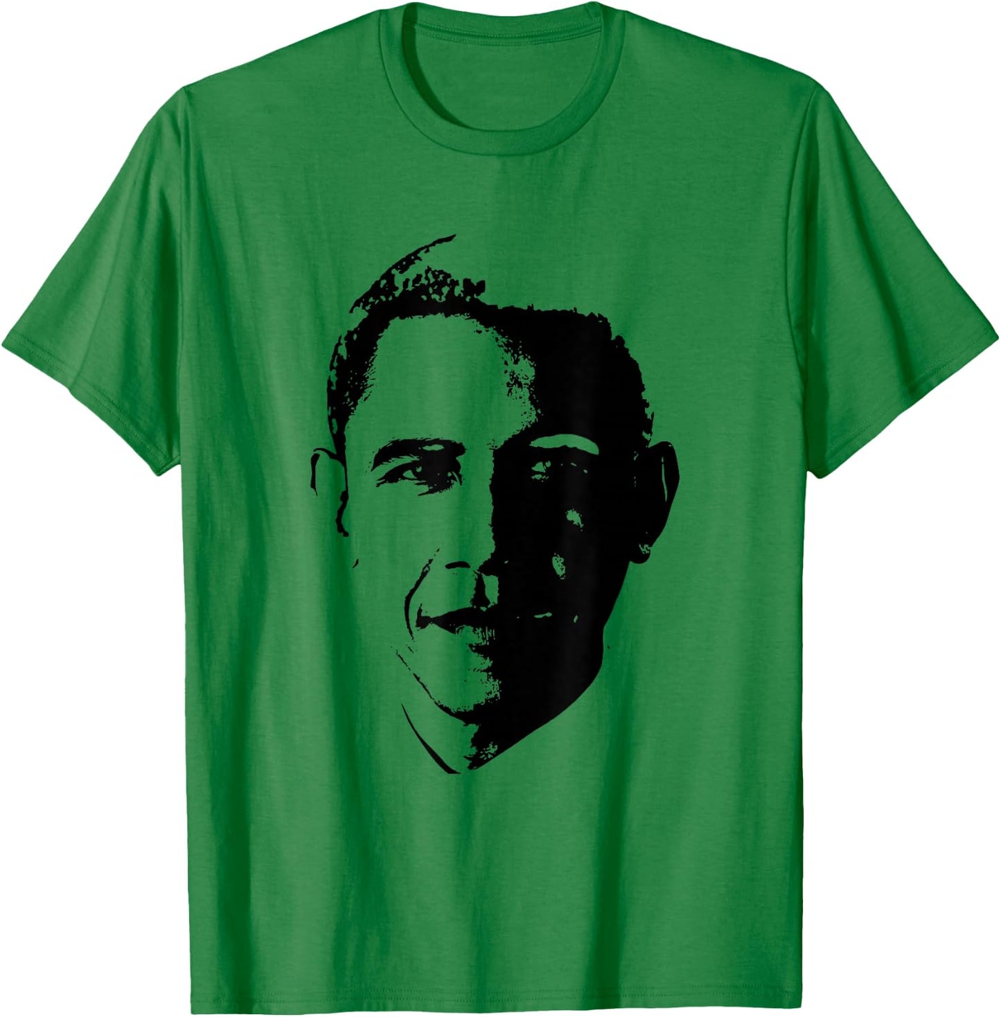 Barack Obama Face 44th President POTUS Patriotic Democrat T-Shirt - T-Shirt | Irish Green
