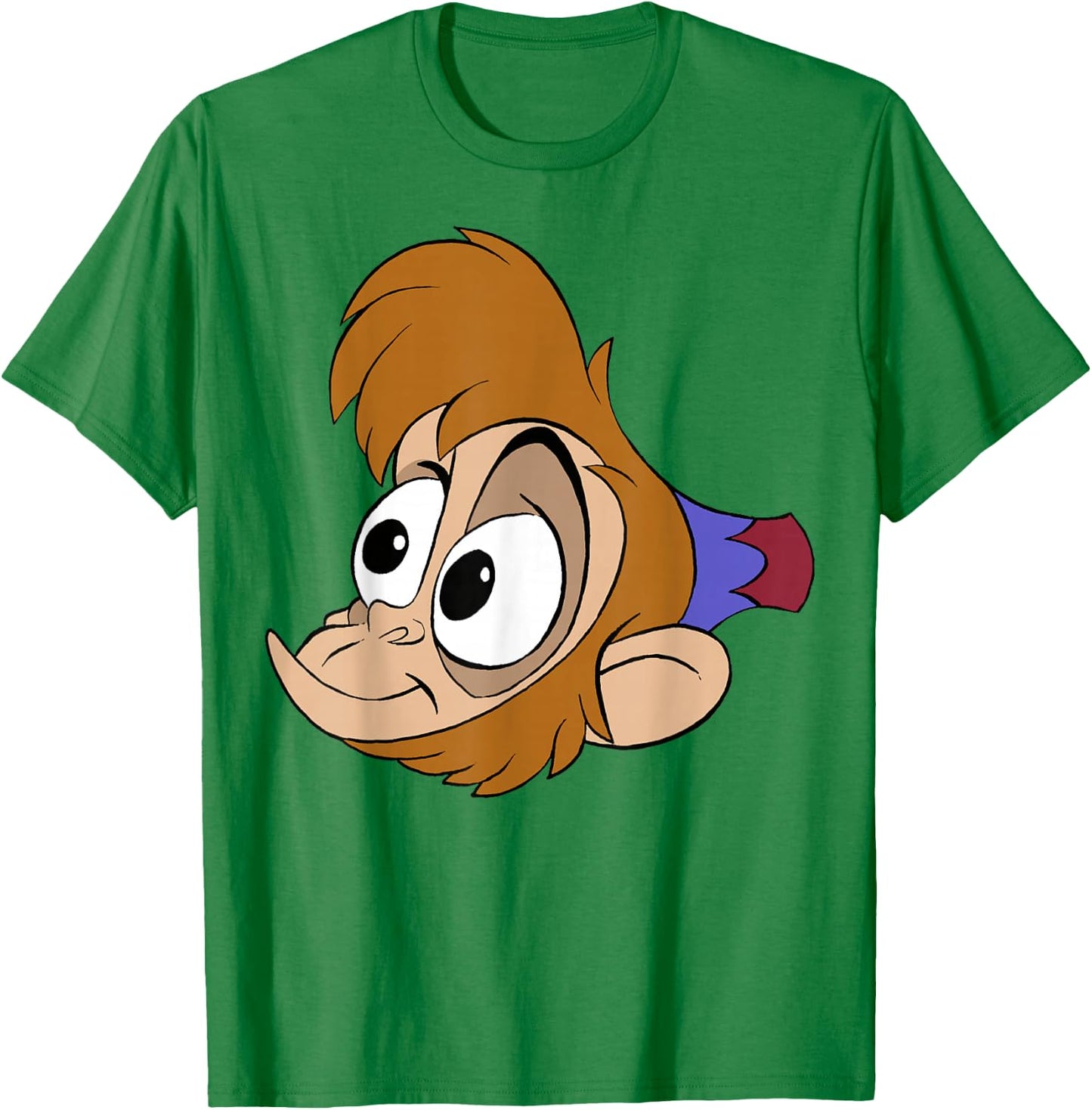 Disney Aladdin Abu Large Face T-Shirt - T-Shirt | Irish Green