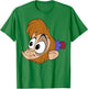 Disney Aladdin Abu Large Face T-Shirt - T-Shirt | Irish Green