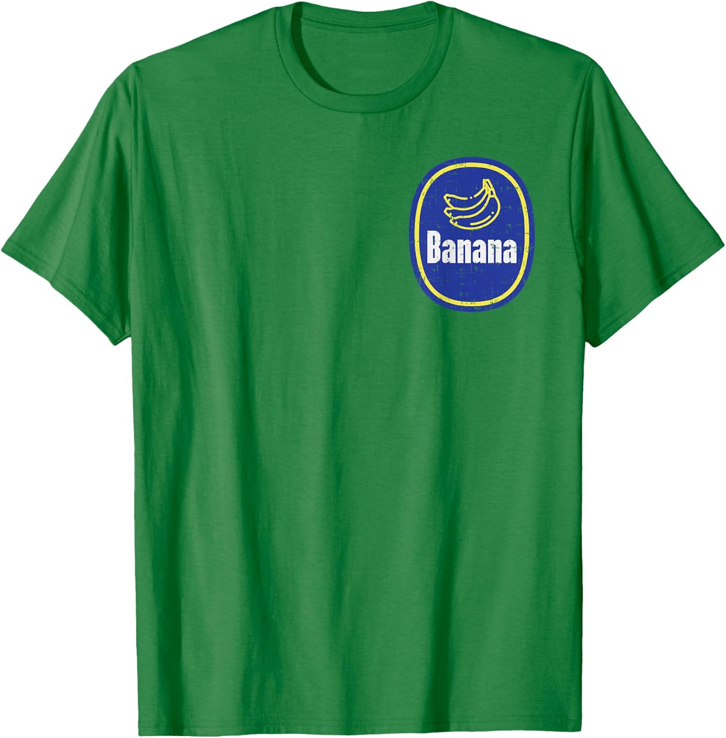 Banana Pocket Sticker Funny Fruit DIY Easy Halloween Costume T-Shirt - T-Shirt | Irish Green