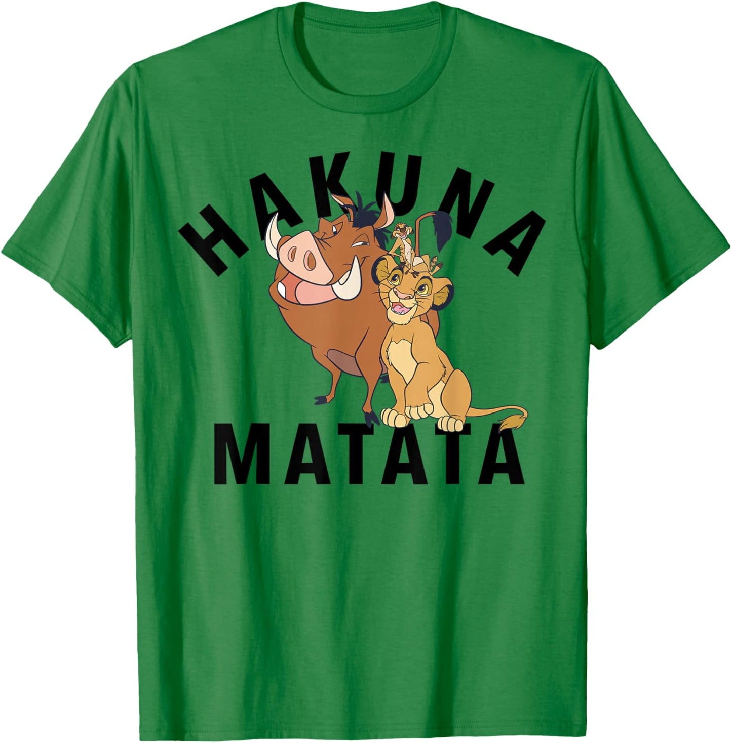 Disney The Lion King Hakuna Matata Friends T-Shirt - T-Shirt | Irish Green