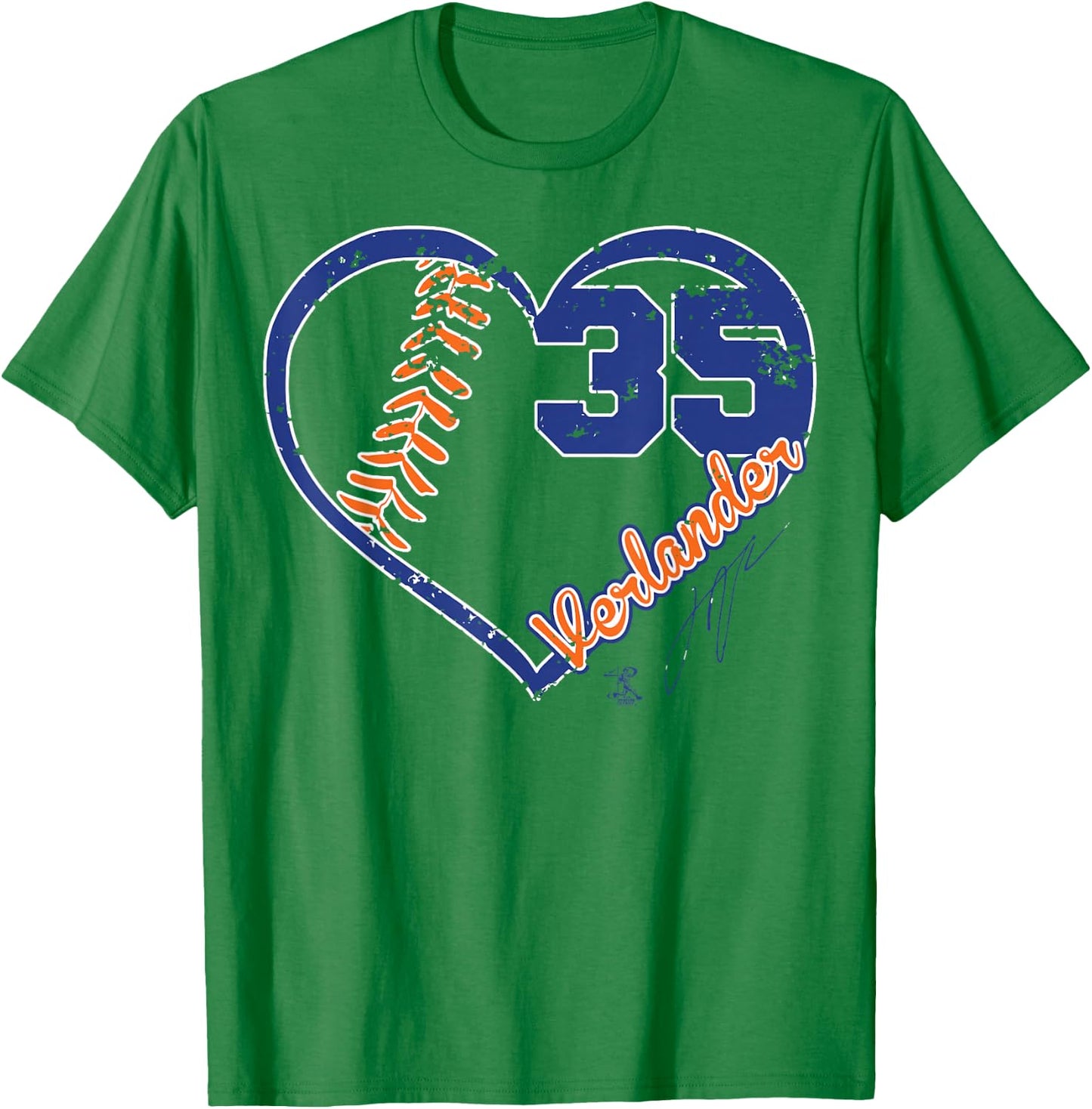Justin Verlander Heart Team - Apparel T-Shirt - T-Shirt | Irish Green
