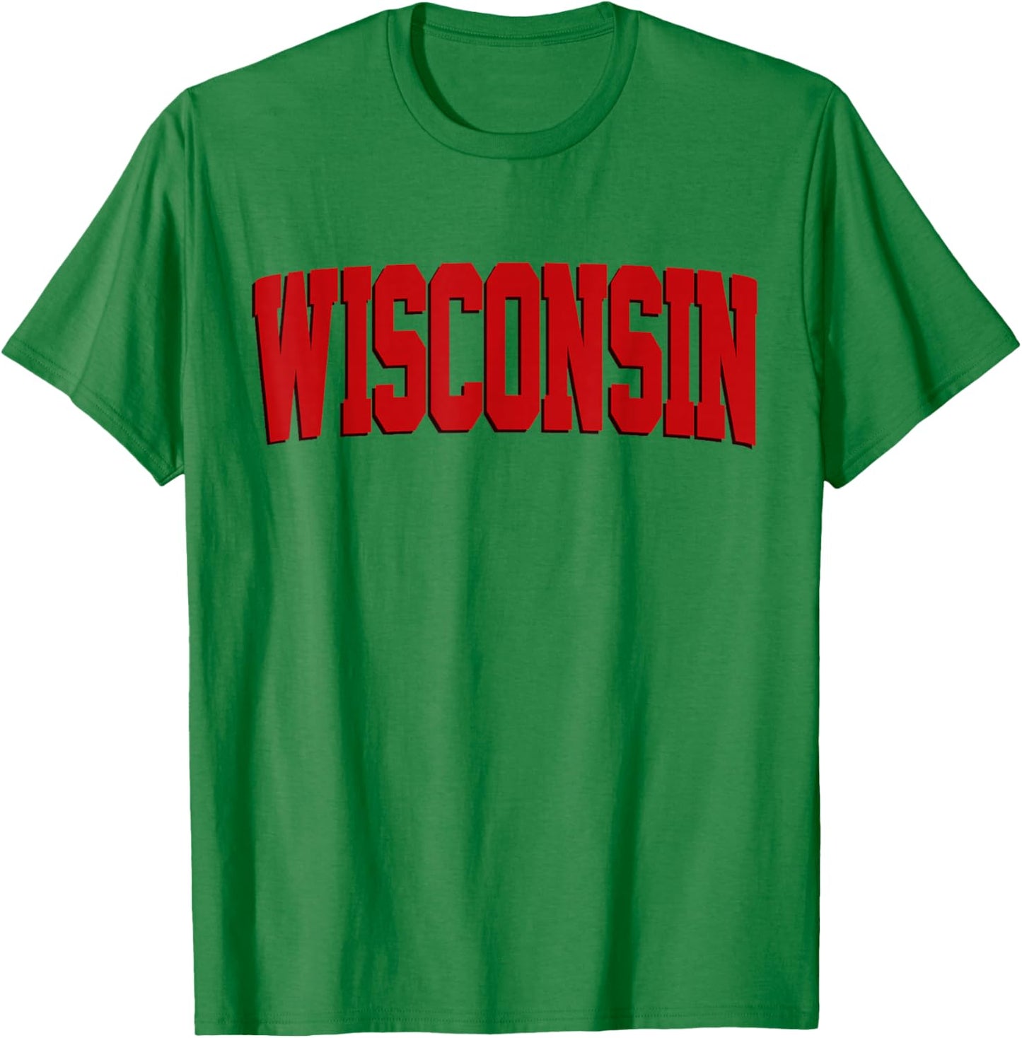Vintage Wisconsin Wisconsin Red Retro Wisconsin T-Shirt - T-Shirt | Irish Green