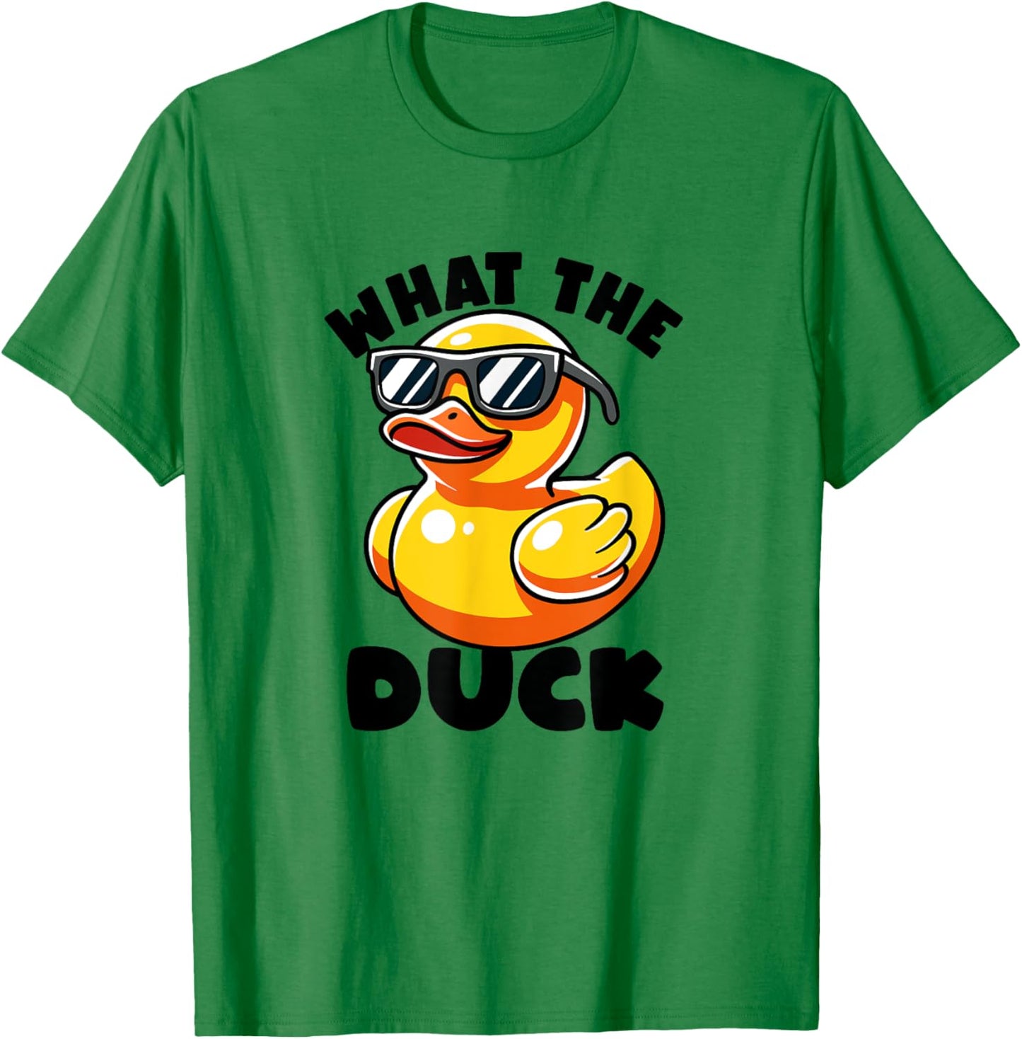 What The Duck Owner I Love Ducks Lover Funny Rubber Duck T-Shirt - T-Shirt | Irish Green