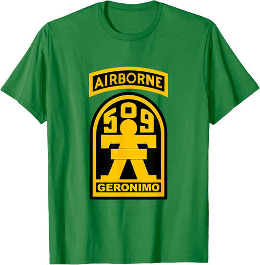 509th Airborne Parachute Infantry Regiment Paratrooper T-Shirt - T-Shirt | Irish Green