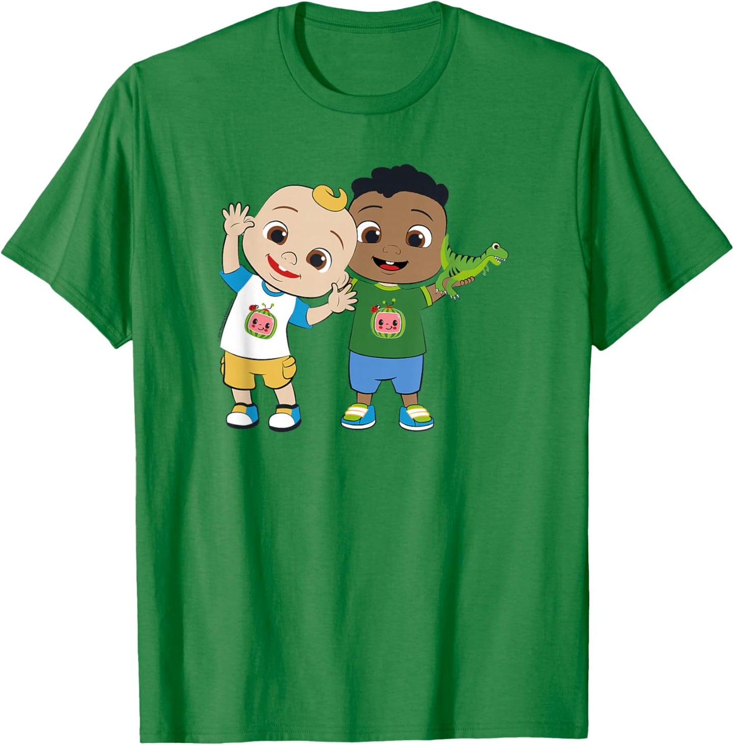 CoComelon Classic Dancing Centered Friends Small T-Shirt - T-Shirt | Irish Green