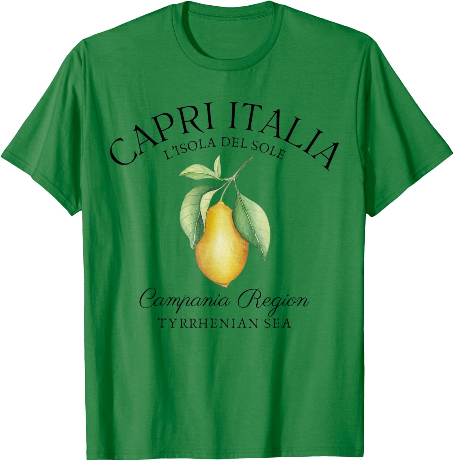 Amalfi Coast Italy Sorrento Capri Lemons Southern T-Shirt - T-Shirt | Irish Green