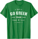Vintage LET'S GO GREEN TEAM War Game Summer Competition T-Shirt - T-Shirt | Irish Green