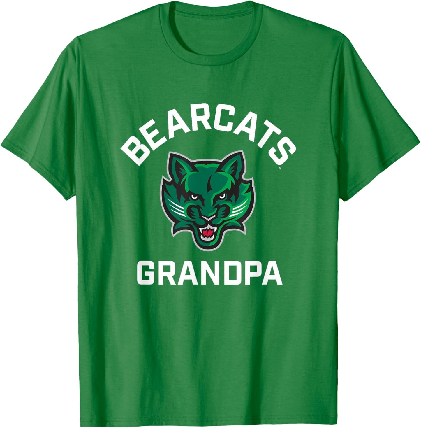 Binghamton University Bearcats Arched Grandpa T-Shirt - T-Shirt | Irish Green