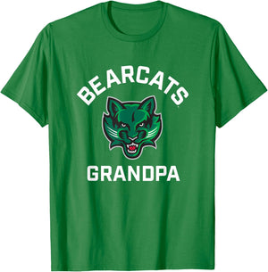 Binghamton University Bearcats Arched Grandpa T-Shirt - T-Shirt | Irish Green