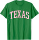 Preppy Varsity Pink Texas T-Shirt - T-Shirt | Irish Green