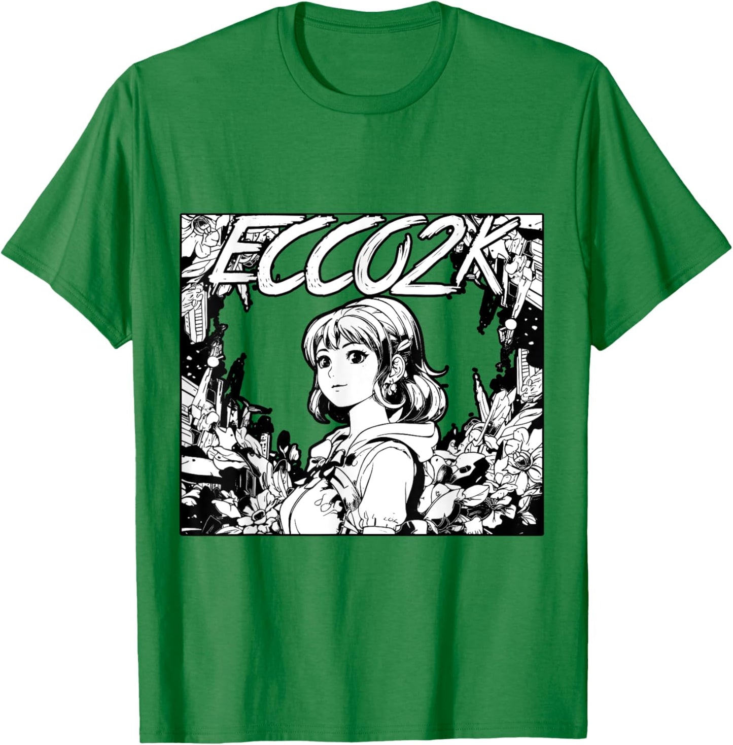 Ecco2k Drain Gang Bladee T-Shirt - T-Shirt | Irish Green
