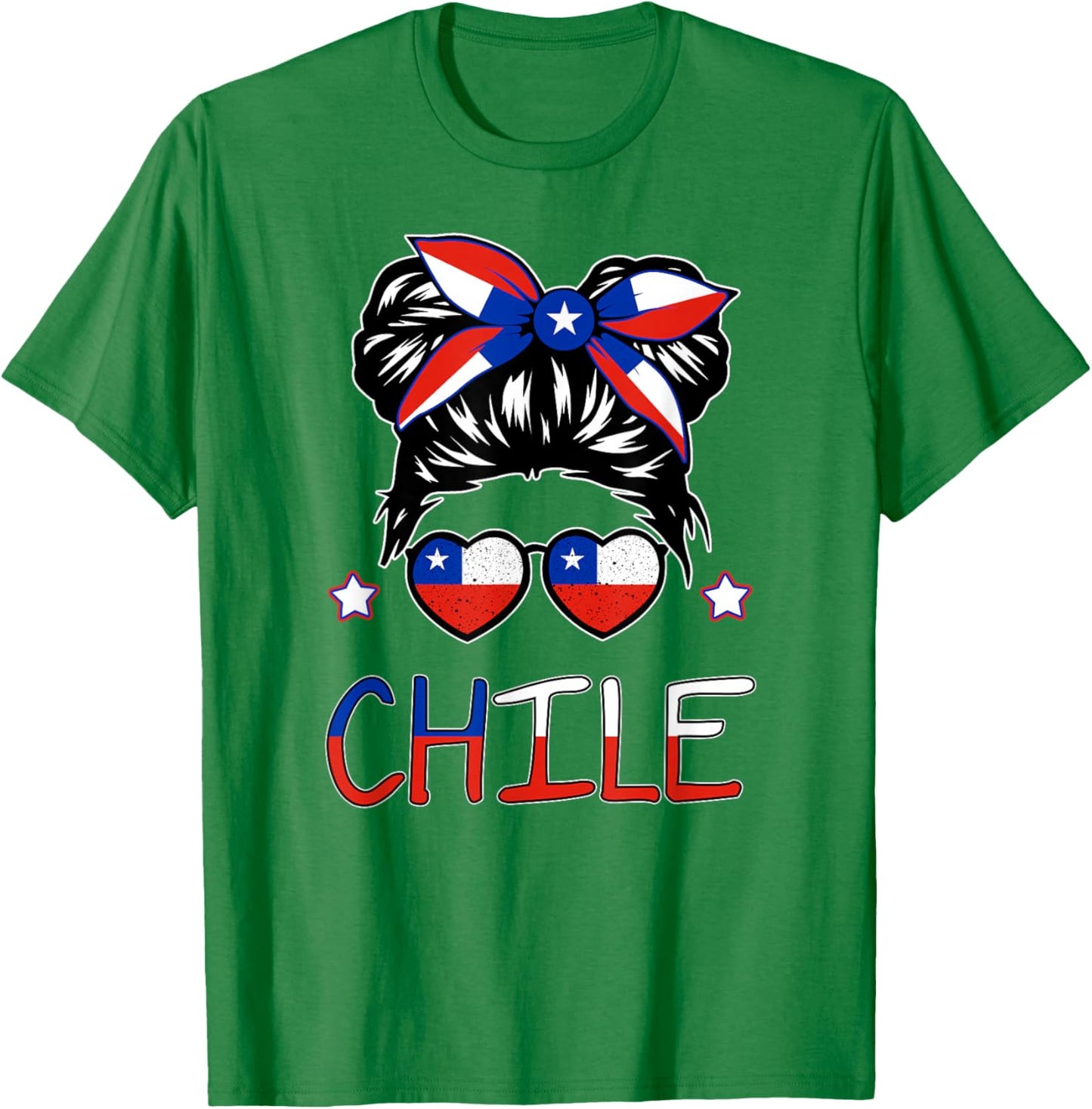 Toddler Chile Flag Chilean Hispanic Heritage Women Kids Baby T-Shirt - T-Shirt | Irish Green