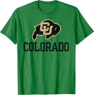 Colorado Buffaloes Sportsmanship White Officially Licensed T-Shirt - T-Shirt | Irish Green