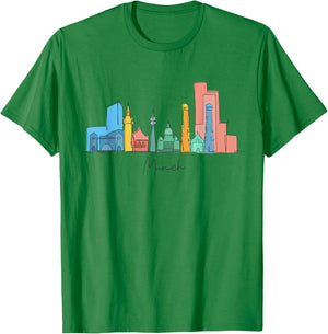 Travel Europe Germany Munich German Family Vacation Souvenir T-Shirt - T-Shirt | Irish Green