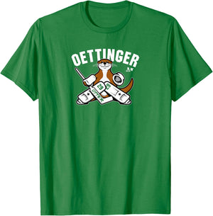 Jake Oettinger: Otter - Dallas Hockey T-Shirt - T-Shirt | Irish Green