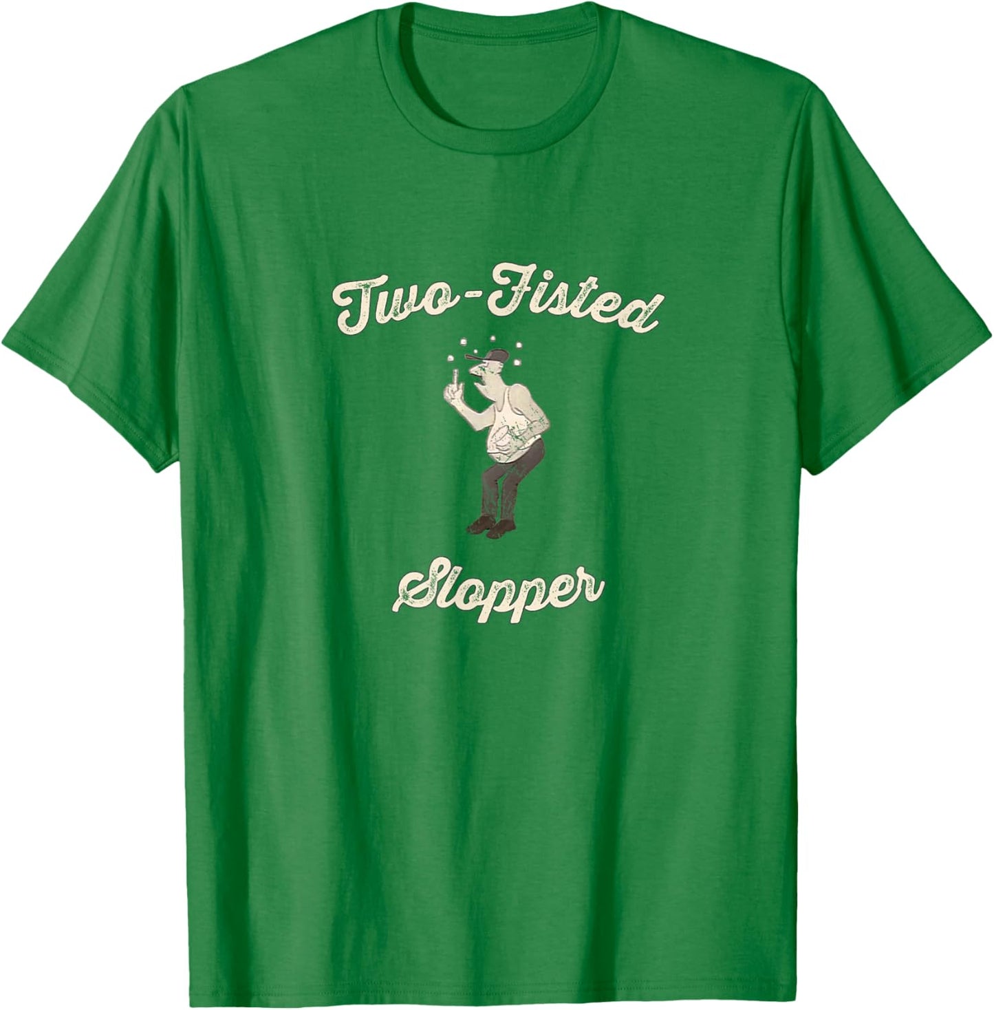 Two Fisted Slopper Vintage Milwaukee Baseball T-Shirt - T-Shirt | Irish Green