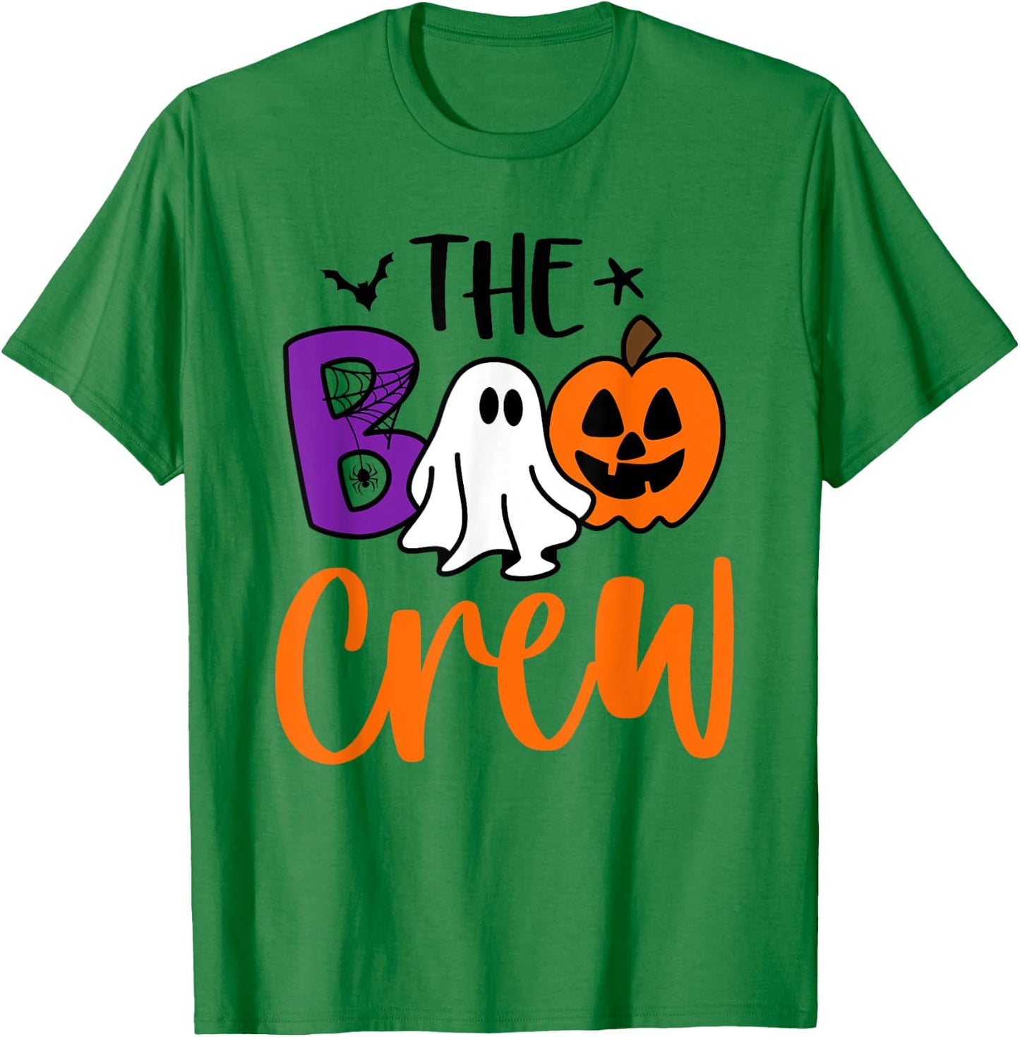 Halloween The Boo Crew Cute Ghost Spooky Family Matching T-Shirt - T-Shirt | Irish Green