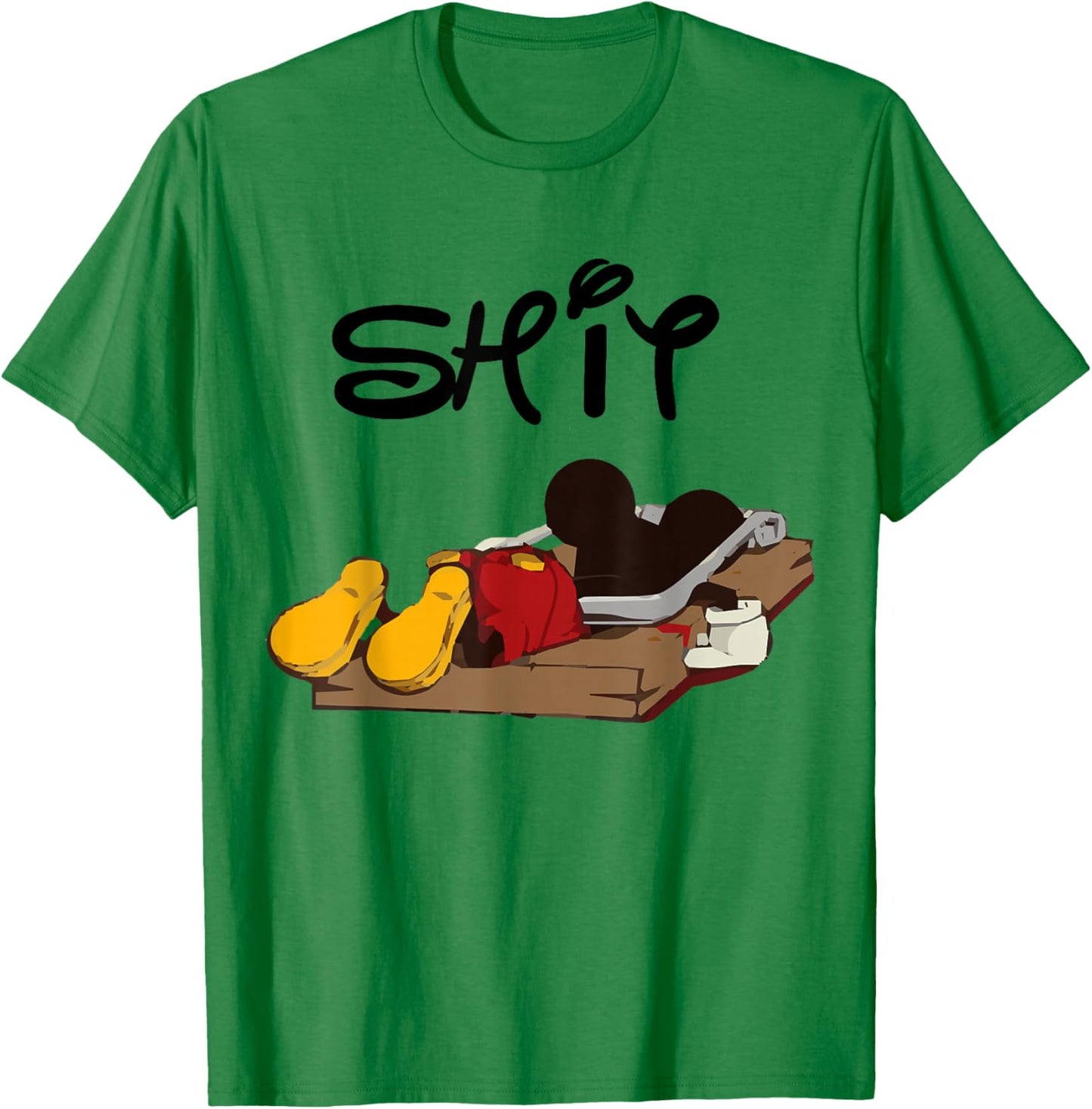 Cartoon Mouse In Trap T-Shirt - T-Shirt | Irish Green