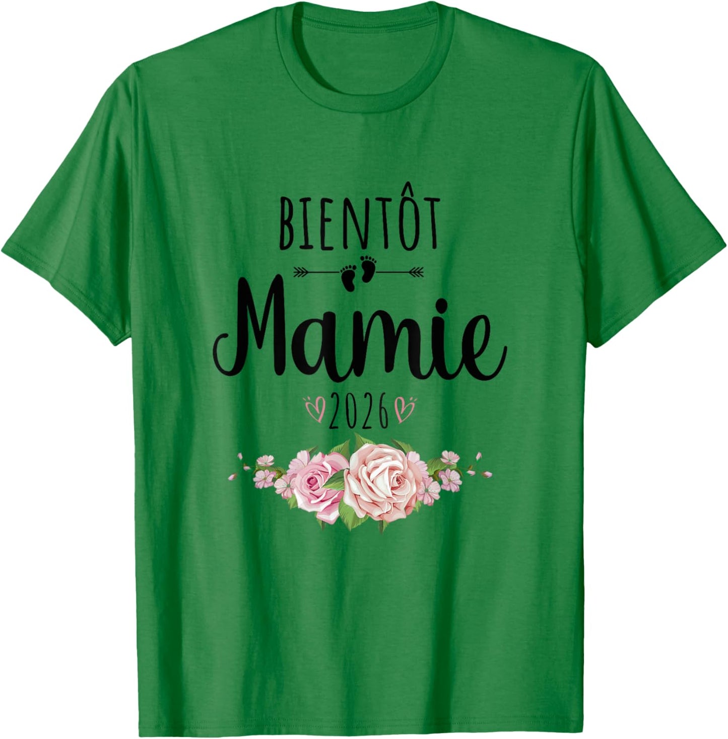 Announcement Pregnancy Grandmother 2026 T-Shirt - T-Shirt | Irish Green
