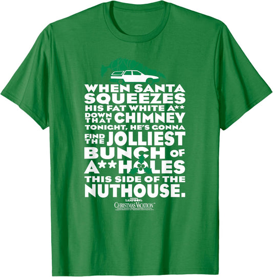 National Lampoon's Christmas Vacation Jolliest Bunch T-Shirt - T-Shirt | Irish Green
