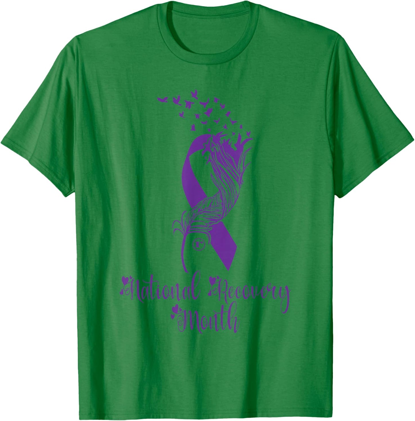 National Recovery month Warrior Addiction Recovery Awareness T-Shirt - T-Shirt | Irish Green