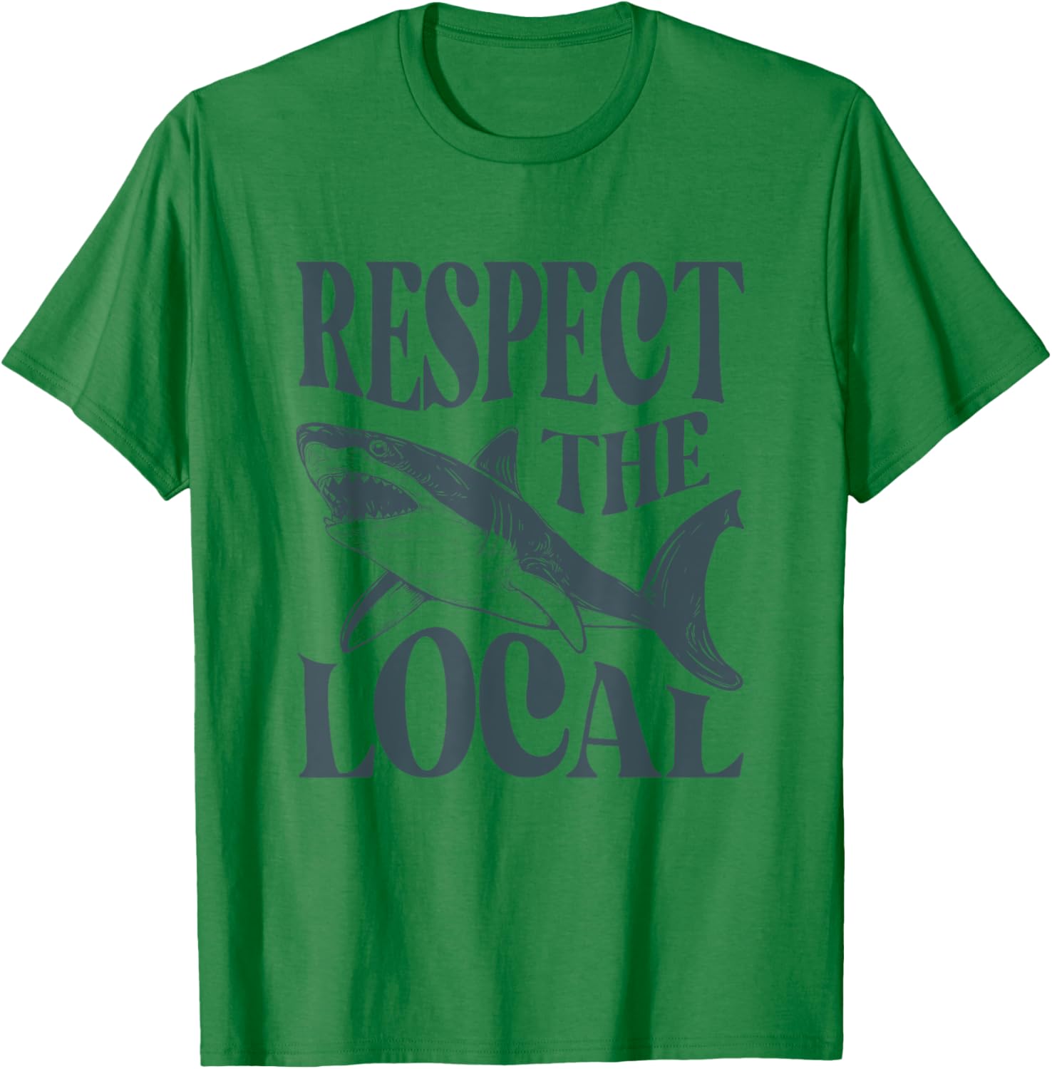 Respect The Locals Shark Beach Animals Women T-Shirt - T-Shirt | Irish Green