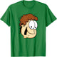 Garfield Jon Arbuckle Big Face T-Shirt - T-Shirt | Irish Green