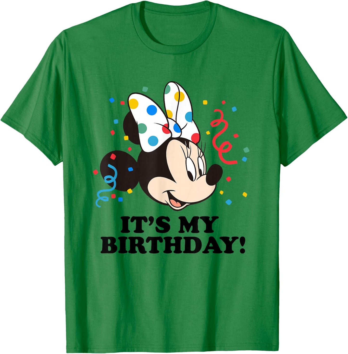 Disney Minnie Mouse It's My Birthday! T-Shirt - T-Shirt | Irish Green