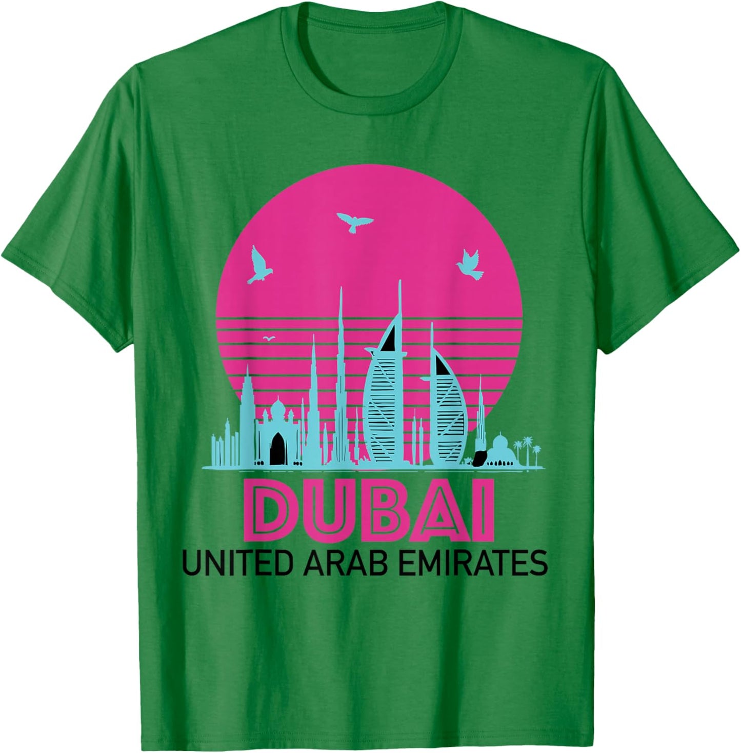 Souvenirs From Dubai UAE United Arab Emirate Reminder T-Shirt - T-Shirt | Irish Green