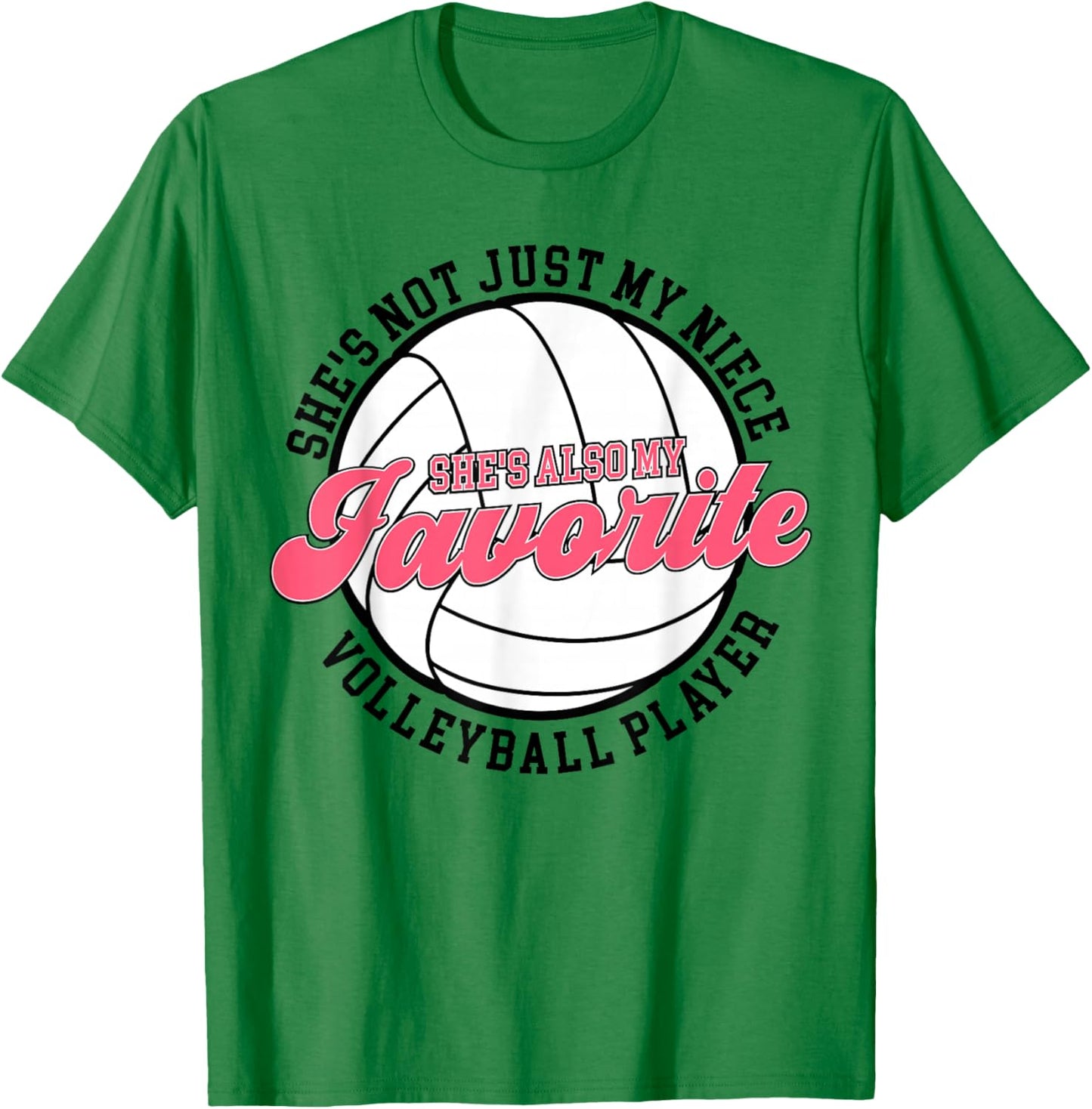 My Niece Volleyball Aunt Of A Volleyball Player Auntie T-Shirt - T-Shirt | Irish Green