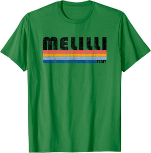 Melilli, Italy Retro 70s 80s Style T-Shirt - T-Shirt | Irish Green