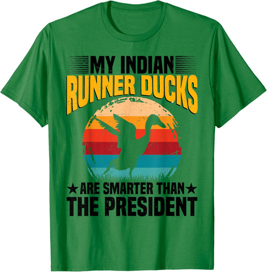 Duck Owner Indian Runner Duck Food Indian Runner Duck Toys T-Shirt - T-Shirt | Irish Green