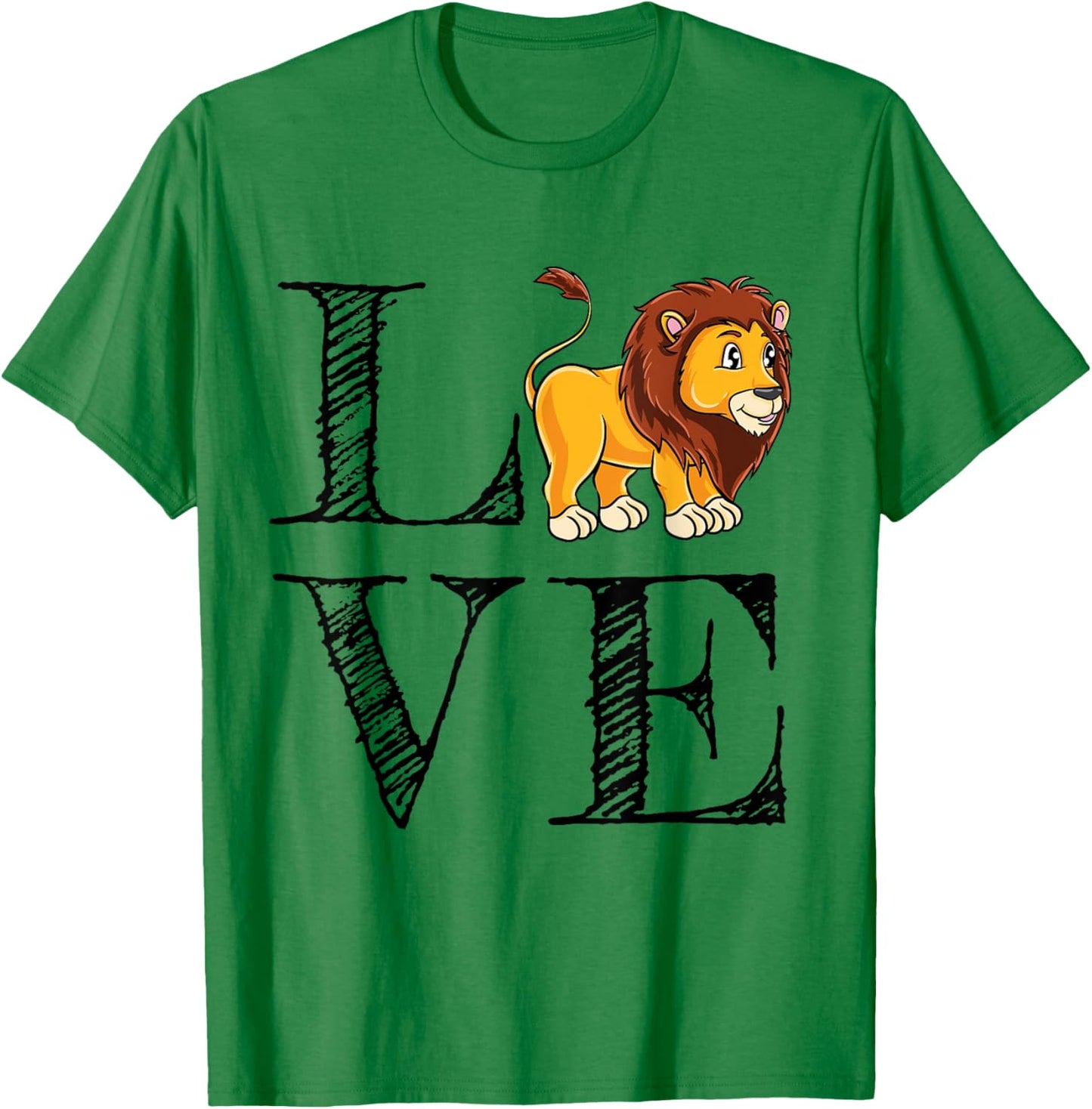 Lion Lover Gift Love Lions T-Shirt - T-Shirt | Irish Green