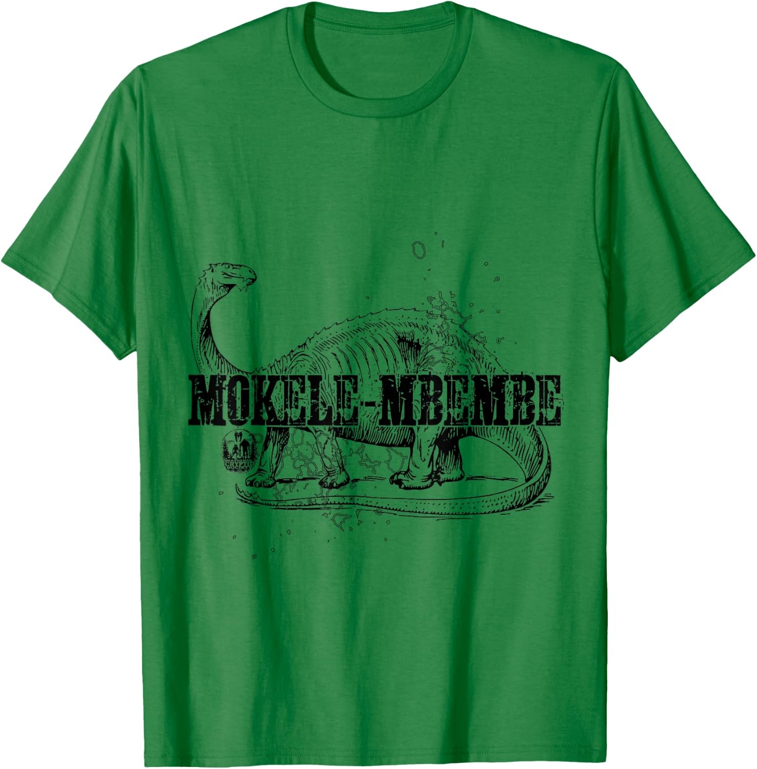 Mokele-Mbembe The Living Dinosaur of Africa Monster Cryptid T-Shirt - T-Shirt | Irish Green