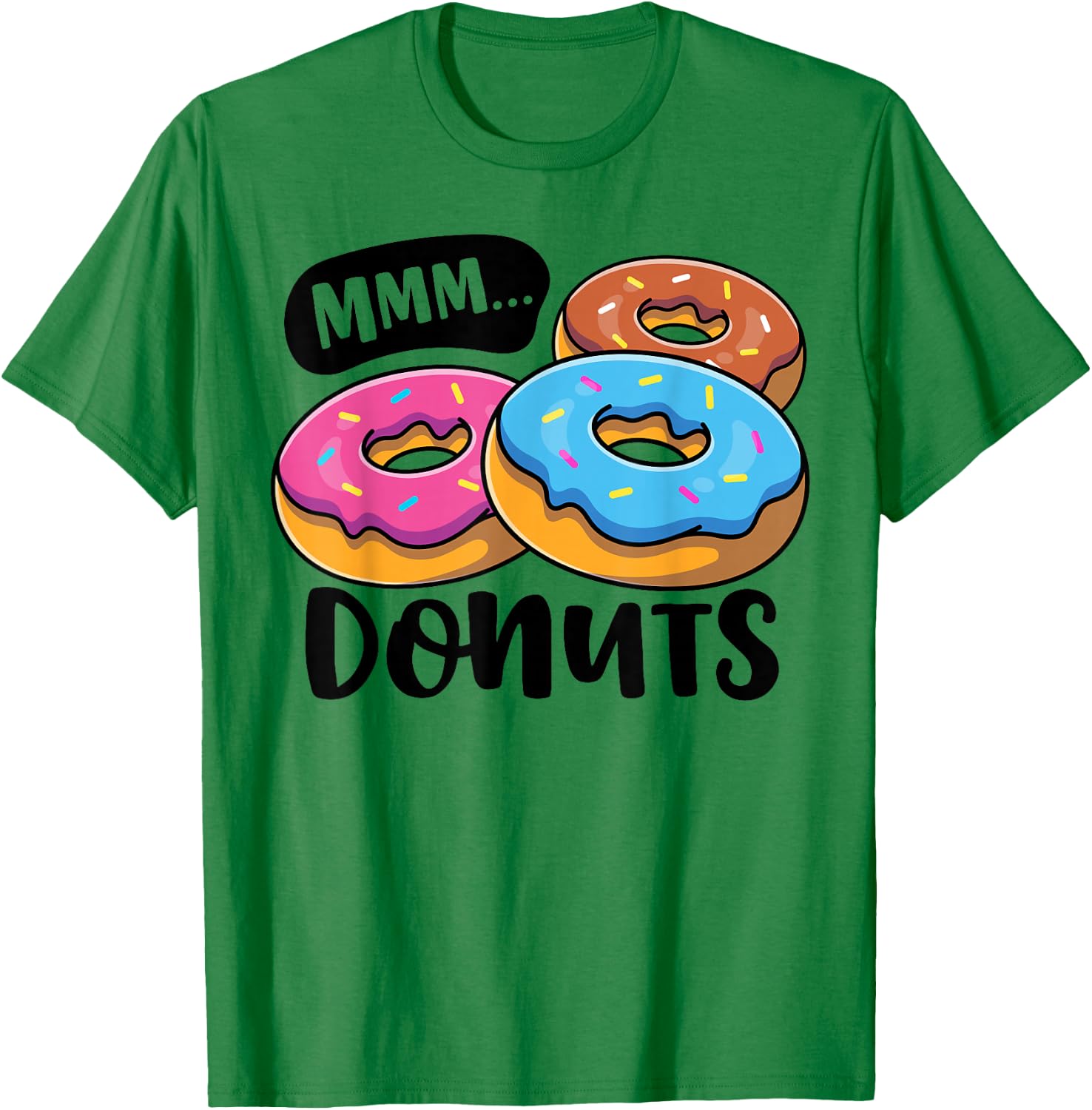 MMM Donuts Donut Lover Funny Girls Women Doughnut Squad Food T-Shirt - T-Shirt | Irish Green