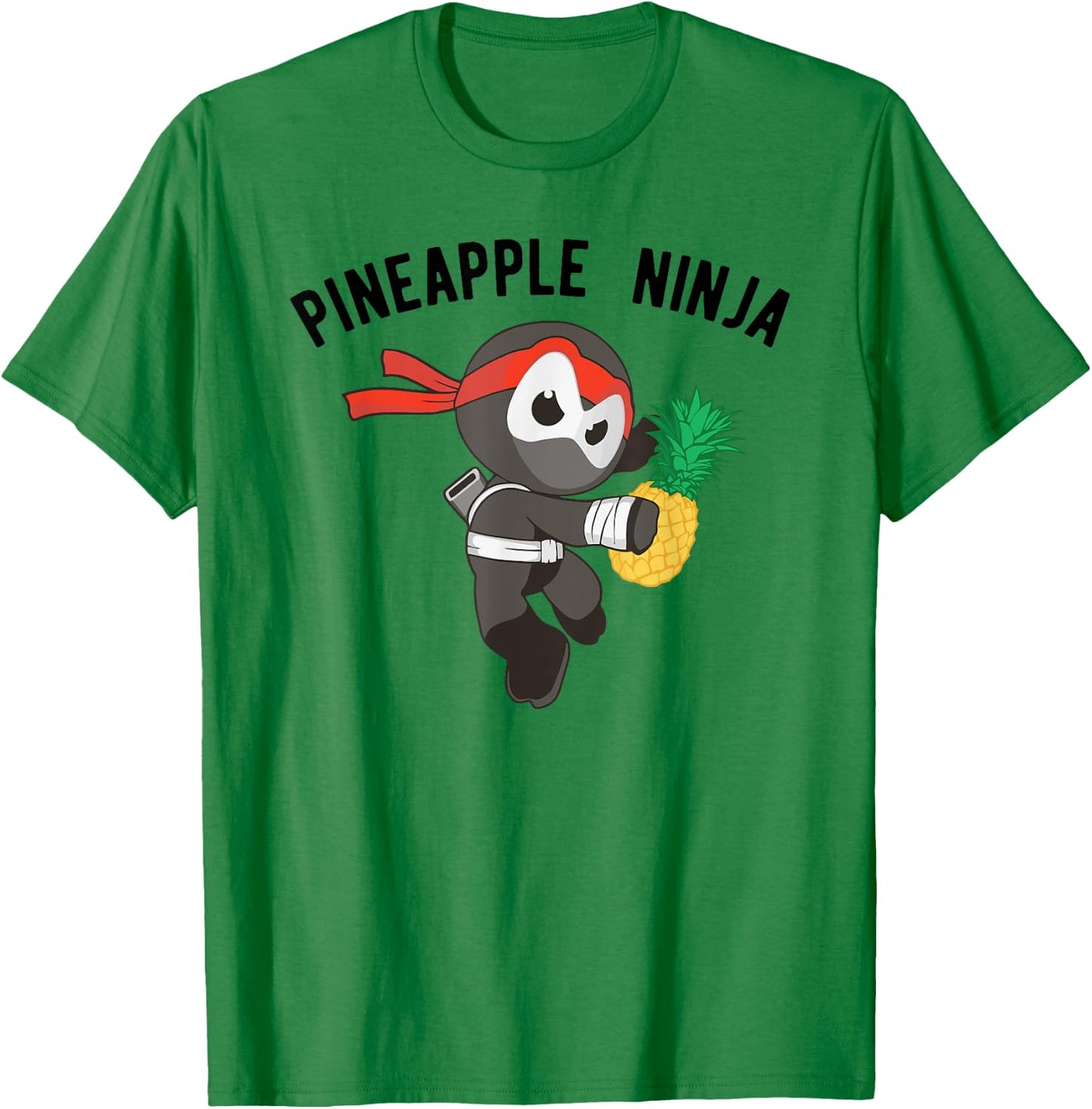 Ninja Pineapple , Martial Arts Fruit Apparel T-Shirt - T-Shirt | Irish Green