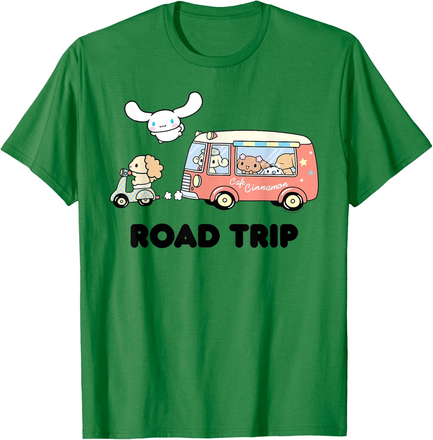 Cinnamoroll Road Trip T-Shirt - T-Shirt | Irish Green