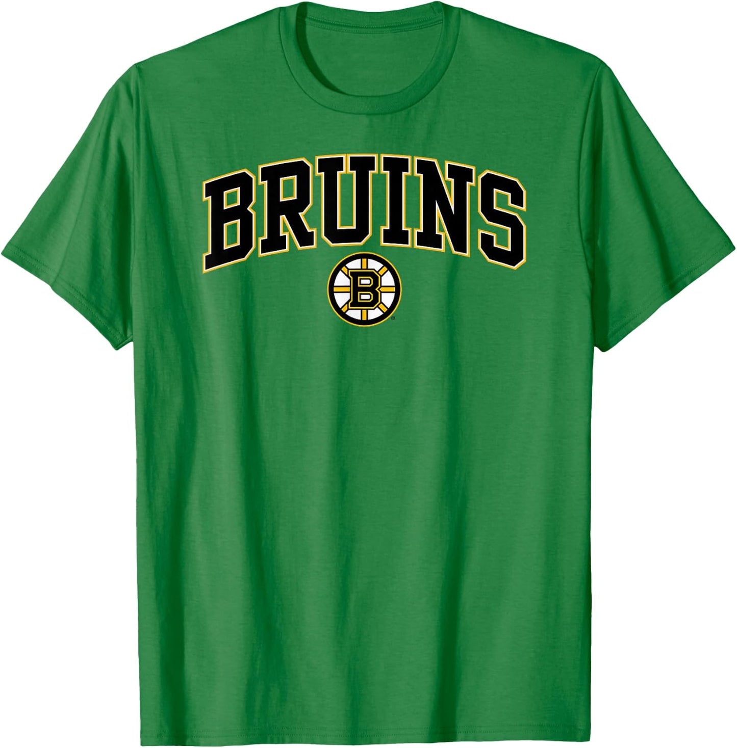 Boston Bruins Arch Over Gray Officially Licensed T-Shirt - T-Shirt | Irish Green