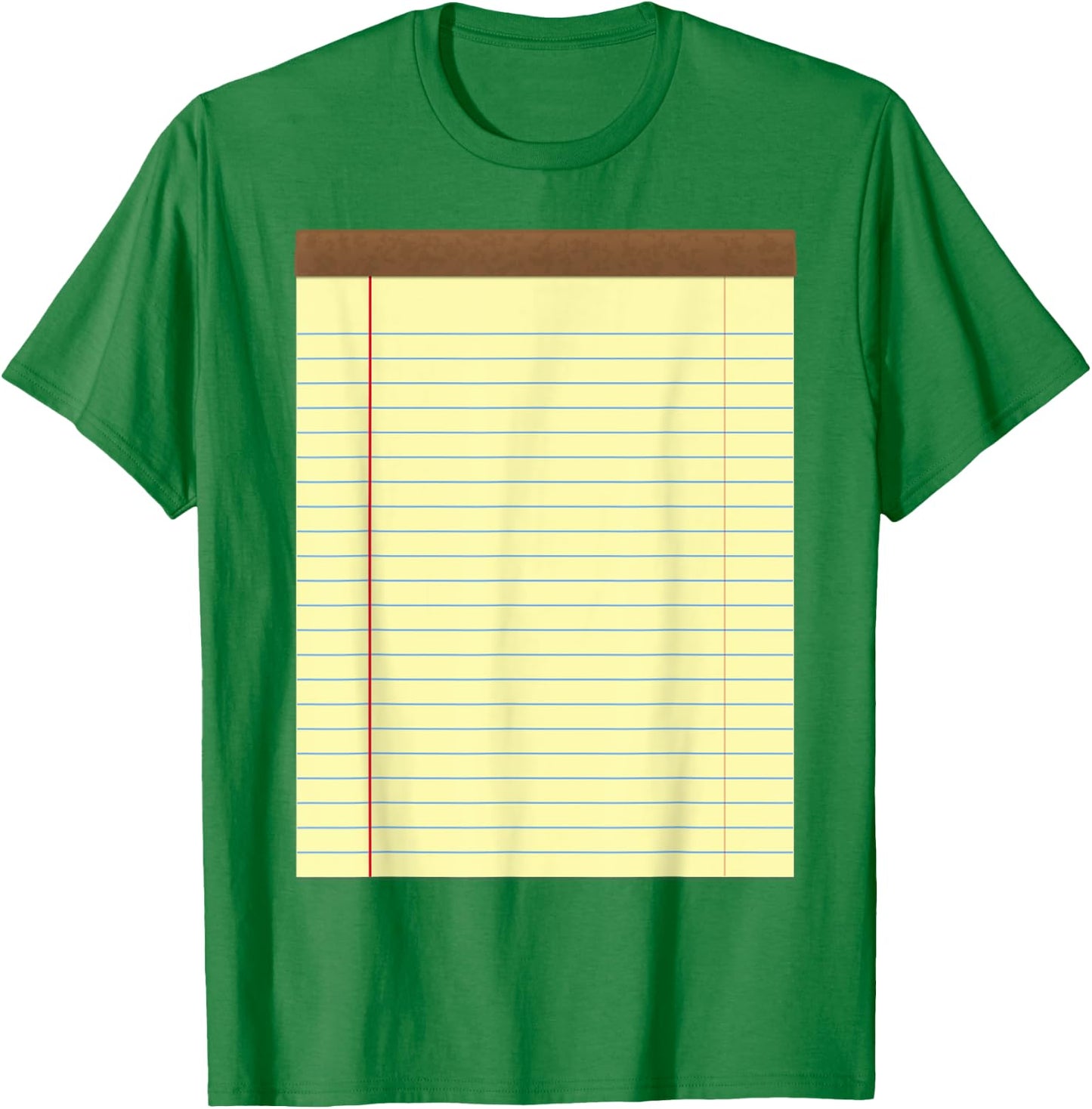 Yellow Pad Lined Notebook Couple Group Halloween Costume T-Shirt - T-Shirt | Irish Green