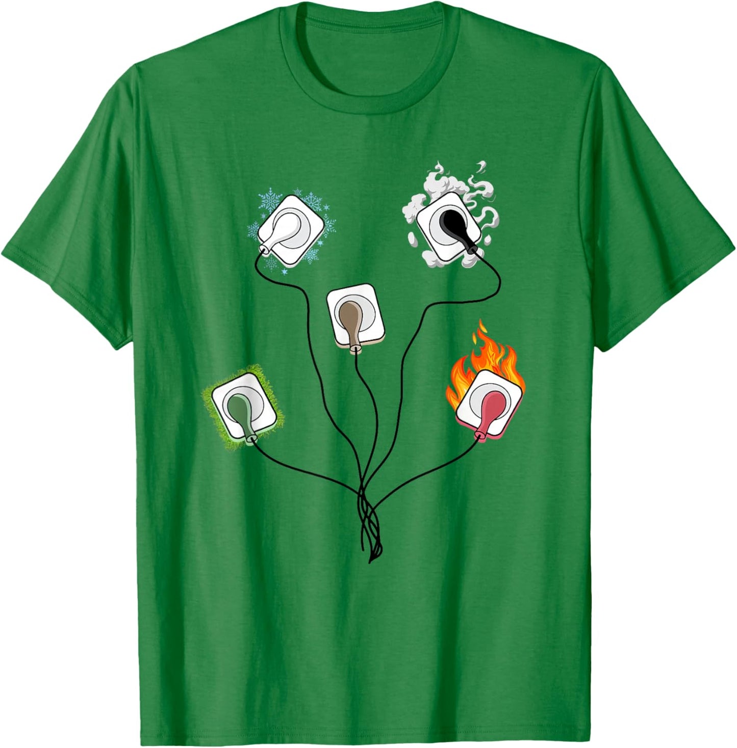 EKG Leads Cheat Sheet Funny Nursing ECG ICU Emergency T-Shirt - T-Shirt | Irish Green
