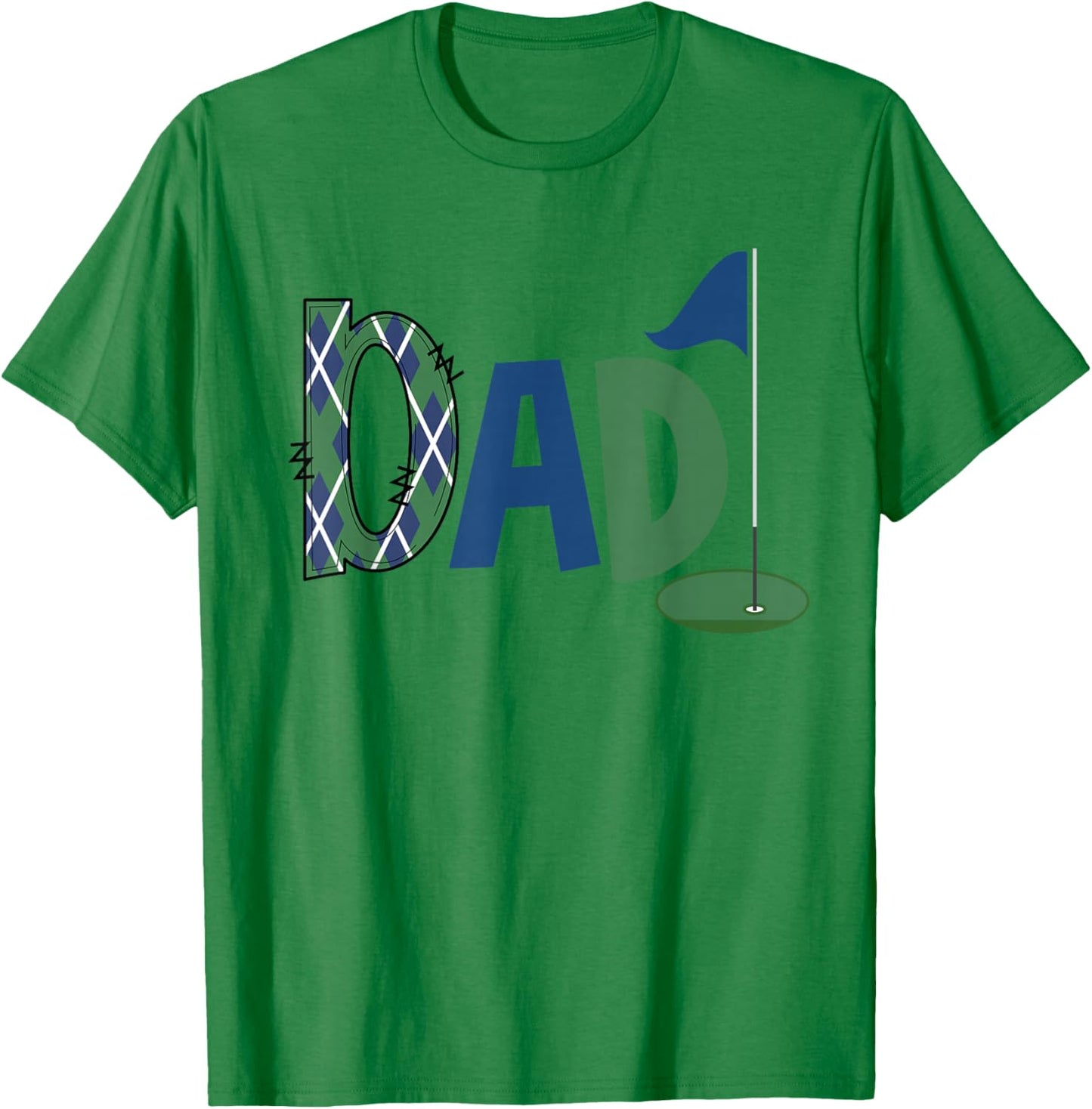 Dad of The Birthday Boy Hole in One Golf Sport Matching T-Shirt - T-Shirt | Irish Green