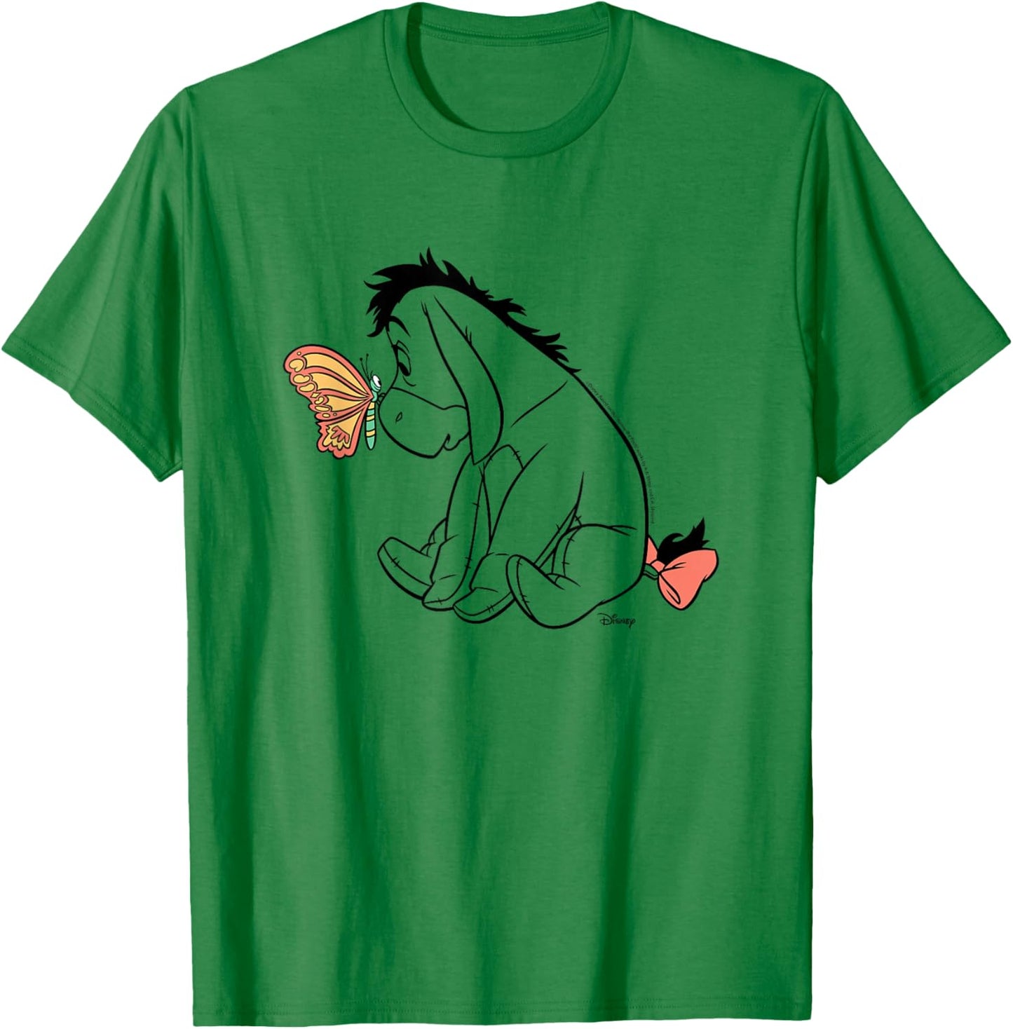 Winnie The Pooh - Eeyore and Butterfly T-Shirt - T-Shirt | Irish Green