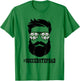 Soccer Stepdad With Beard Step Dad Step Father Stepfather T-Shirt - T-Shirt | Irish Green