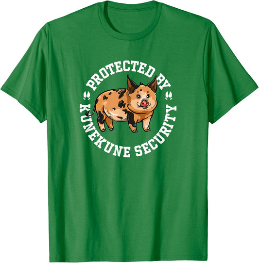 Kunekune Pig Security T-Shirt - T-Shirt | Irish Green