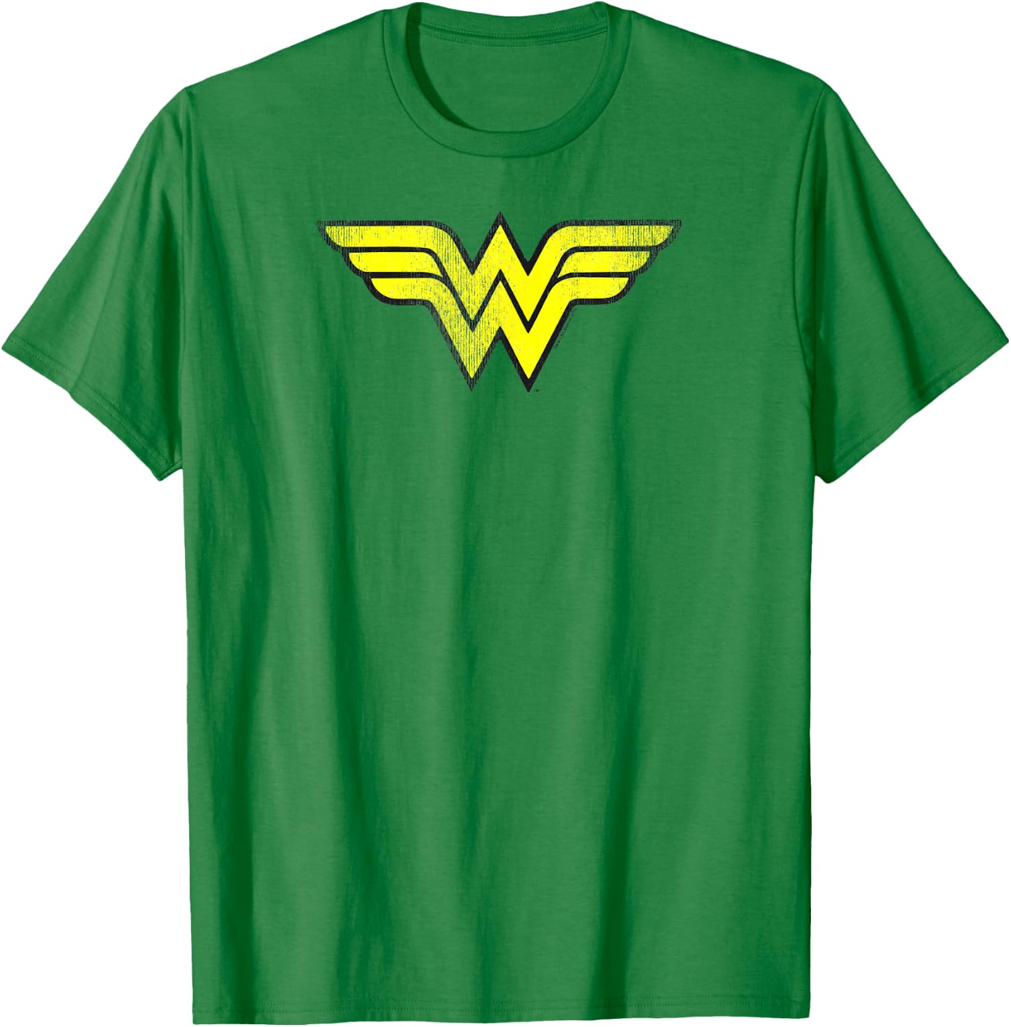 Wonder Woman Logo Distressed T-Shirt - T-Shirt | Irish Green