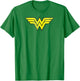 Wonder Woman Logo Distressed T-Shirt - T-Shirt | Irish Green