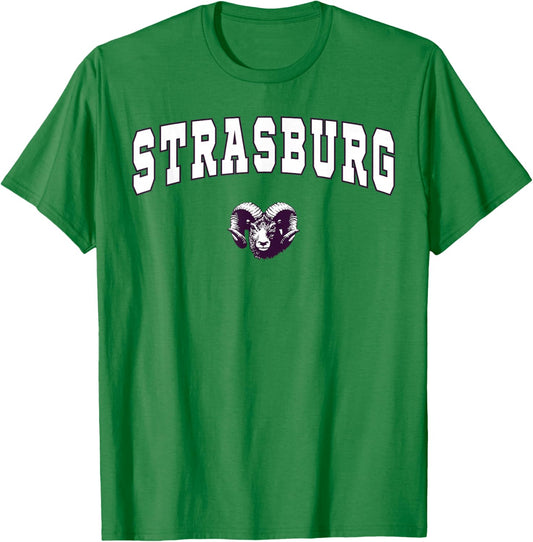 Strasburg High School Rams T-Shirt - T-Shirt | Irish Green
